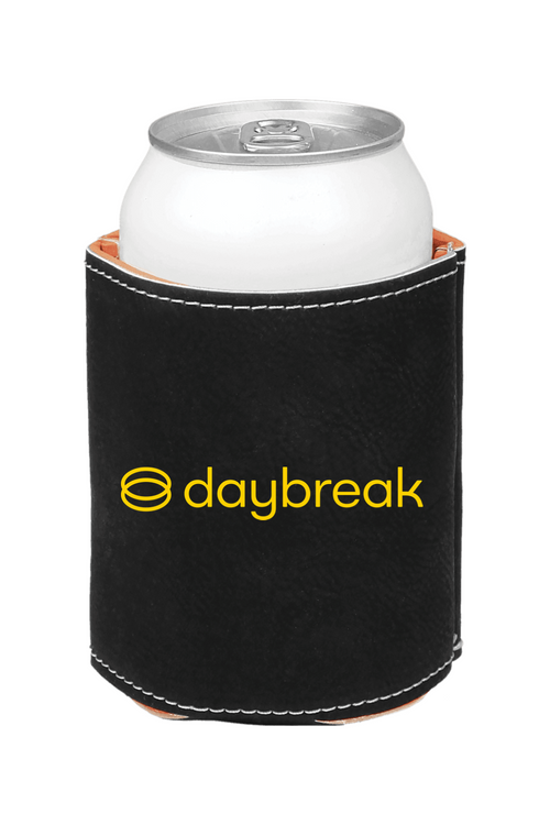 3 3/4" Laserable Leatherette Beverage Holder